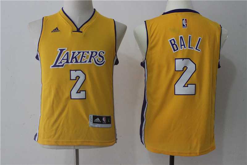 Youth Los Angeles Lakers #2 Lonzo Ball Yellow Swingman Jersey,We sell and wholesale Youth Los Angeles Lakers #2 Lonzo Ball Yellow Swingman Jersey on line form chian!